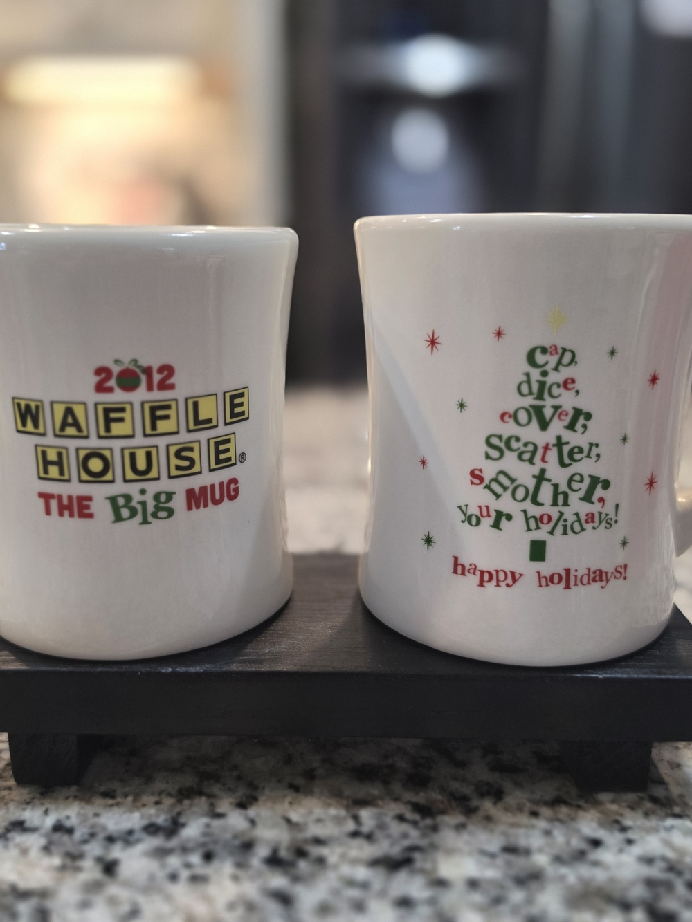 Waffle House 2012 The Big Mug - White Ceramic Holiday Coffee Cup